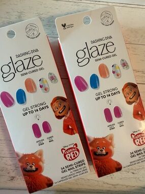 Dashing Diva Glaze Semi-Cured Gel Nail Strips - GAM108 Red Panda Girl